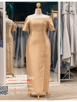 รหัส ชุดราตรีคนอ้วน : PFL067 ชุดราตรียาวมีแขน สวยหวานหรู ราตรียาวสีทอง ผ้าไหม สวยหรูแบบเรียบโก้ และใส่ได้หลากหลายโอกาสคร๊าา มาพร้อมซับในอย่างดี คัตติ้งเนี๊ยบๆ สีเทา