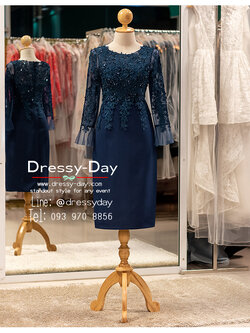 รหัส ชุดเจ้าภาพ : PFS098 ชุดแม่เจ้าสาวงานเช้า ชุดแม่เจ้าบ่าวตอนเช้า คนอ้วน อวบ ใส่สวย หรูหราโดดเด่นสมฐานะเจ้าภาพ สำเนา สำเนา