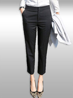 กางเกงสแล็คสีดำขายาวผู้หญิง มี9ไซส รหัส2307