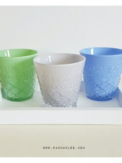 A Set Of 3 Glass Cups แก้วน้ำ เซต 3 ใบ