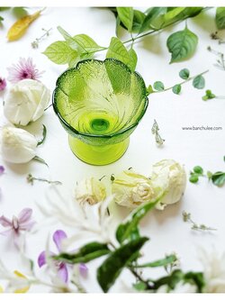 Ice Cream Glass Cup - Green