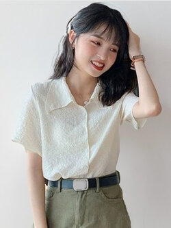 เสื้อเชิ๊ตแฟชั่นใส่สบายสไตล์เกาหลี รหัส2325