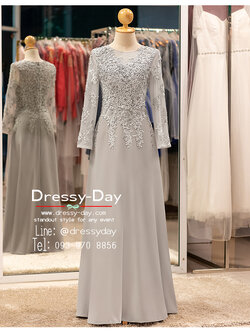 รหัส ชุดเจ้าภาพ : PFL213 ชุดราตรีแม่เจ้าสาว ชุดแม่เจ้าบ่าวไม่แก่ สวย เรียบหรู กับงานเช้า ตอนกลางวัน กลางคืน