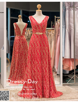 รหัส ชุดไปงานแต่งงาน : PF068 ชุดราตรียาว สี แดง แขนกุด วีหน้าหลัง เซ็กซี่ด้วยงานซีทรู สวยหรูดูดีแบบเจ้าหญิง ใส่ไปงานแต่งงานกลางคืน งานกาล่าดินเนอร์ ชุดงานเลี้ยง ชุดพิธีกร งานพรอม งานบายเนียร์ งานเดินพรหมแดง ถ่ายพรีเวดดิ้ง สวยมาก