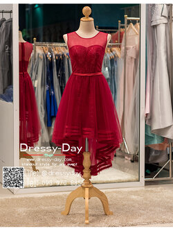 รหัส ชุดราตรี :PF066 ชุดแซก ชุดราตรียาว หรู สีน้ำเงิน หน้าสั้นหลังยาว สวยเก๋มากๆ เหมาะสำหรับงานแต่งงาน งานกลางคืน กาล่าดินเนอร์