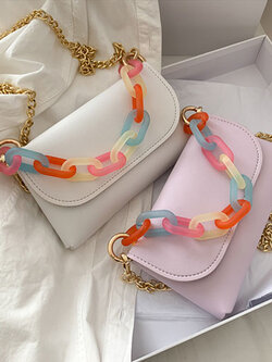 สินค้าพรีออเดอร์ กระเป๋าแฟชั่นใบเล้กน่ารัก มี4สี รหัส PO-BAG-057