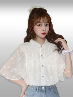 เสื้อแฟชั่นสวยหวานสไตล์เกาหลี รหัส 2321