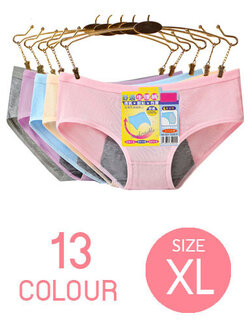 กางเกงชั้นในผู้หญิงใส่สบายมี 13สี รหัสA006-XL