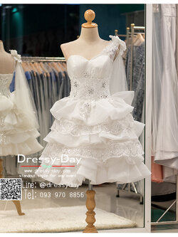 รหัส ชุดราตรีสั้น :BB139 มีชุดราตรีสวย สีขาว สั้น เหมาะใส่งานหมั้น งานเช้า หรู พร้อมส่งเยอะสุดในไทย เนื้อผ้าพรีเมี่ยม คัตติ้งเนี๊ยบๆ แขนกุด