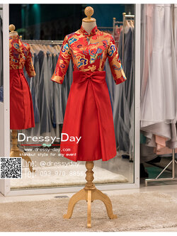 รหัส ชุดกี่เพ้า :KPS078ชุดกี่เพ้าพร้อมส่ง มีชุดกี่เพ้าคนอ้วน แบบสั้น สีเเดง คัตติ้งเป๊ะมาก ใส่ออกงาน ไปงานแต่งงาน ใส่เป็นชุดพิธีกร ชุดเพื่อนเจ้าสาว ชุดถ่ายพรีเวดดิ้ง ชุดยกน้ำชา หรือ ใส่ ชุดกี่เพ้าแต่งงาน สวยมากๆ ค่ะ