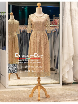 รหัส ชุดราตรีสั้น :PFS094 ชุดราตรีกลิตเตอร์ มีแขน เดรสกลิตเตอร์พร้อมส่ง ชุดไปงานแต่ง glitter สวย หรู คนอ้วน คนอวบ ใส่สวย