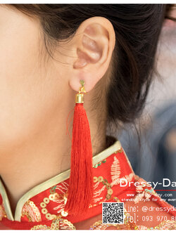 รหัส ปิ่นปักผมจีน : TR109 ต่างหูจีนโบราณ พร้อมส่ง เครื่องประดับผม หัวจีนโบราณ ไว้ใส่คู่กับปิ่นปักผมจีน และชุดยกน้ำชาสวย หรู