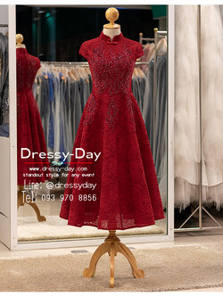 รหัส ชุดราตรี :PFS097 ชุดยกน้ำชามินิมอล 2021 สวย หวาน เรียบ หรู โดดเด่นสะกดทุกสายตา