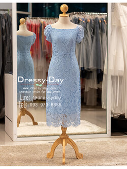 รหัส ชุดราตรีสั้น :PK009 เดรสออกงาน