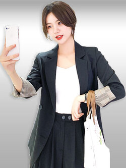 เสื้อสูทแฟชั่นแบบสวยหรูสไตล์เกาหลี มี 5 ไซส