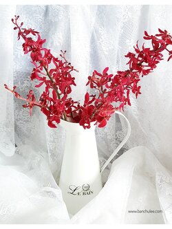Shabby Chic Enamel Vase แจกันอีนาเมล สีขาว ทรงเหยือก