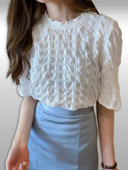 เสื้อแฟชั่นแบบใส่สบายสไตล์เกาหลี มี2สี รหัส 2273