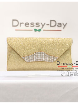 กระเป๋าออกงาน TE095: กระเป๋าออกงาน คลัชออกงาน ถือไปงานแต่งกลางคืน สวย หรู ไฮโซ แบบดารา