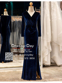 รหัส ชุดเจ้าภาพ : PFL133 ชุดไปงานแต่งงานแบบมีแขน พร้อมส่ง ชุดไปงานแต่งงานกลางคืน เรียบ หรู ดูแพง คนอวบ คนอ้วนใส่สวย