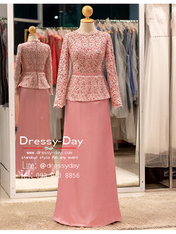 รหัส ชุดเจ้าภาพ : PFL218 ชุดแม่เจ้าสาวตอนเช้า ชุดแม่เจ้าบ่าวตอนกลางวัน เย็น กลางคืน สวย เรียบหรู ปังเกินต้าน