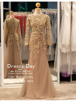 รหัส ชุดเจ้าภาพ : PFL200 ชุดราตรีแม่เจ้าสาว อ้วน อวบ ชุดแม่เจ้าบ่าวไม่แก่ งานกลางวัน เช้า ตอนกลางคืน สวย หรูหรา สะกดทุกสายตา