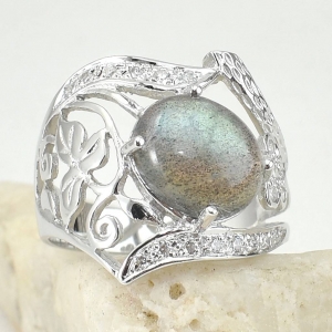 แหวนเงินแท้ลาบราดอไรท์