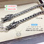 สร้อยคอเงินแท้92.5% ลายเกร็ดมังกร-หัวมังกร รมดำ(Hanmade)น้ำหนัก 7.5-9.1 บาท(เรือนเงินแท้)