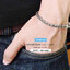 สร้อยข้อมือเงินแท้92.5% ลายถัก/เปียหางกระรอก-งานรมดำ หนา 4-5 มิล ยาว 7-8 นิ้ว (งานไทย)
