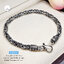 สร้อยข้อมือเงินแท้92.5% ลายดอกพร้าวรมดำ - สลับเล่นลาย (งานไทย) - งาน handmade