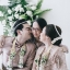 Backdropหลั่งน้ำสังข์ โทนขาวเขียว งานแต่งคุณตั้ม คุณซินดี้