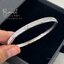 กำไลข้อมือเงินแท้92.5% ประดับเพชร cz Free size 6.5-6.8 นิ้ว (เนื้อเงินแท้)