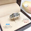 แหวนเงินแท้92.5% แหวนหมุน แบบรมดำ หน้ากว้าง 8mm. ขนาดกลางๆ size 9-13(ราคาต่อวง)(เรือนเงินแท้)