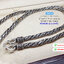 สร้อยคอเงินแท้92.5% สร้อยลายถักรมดำ งาน Handmade-ทำมือ หนัก 4.6 บาทยาว 24 นิ้ว(เนื้อเงินแท้)