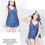 ชุดว่ายน้ำคนอ้วน 6xl เสื้อ+กางเกง รอบอก 44-48 รอบเอว 36-42 สะโพก 42-48 นิ้วค่ะ กระโปรงกางเกงยาว 12 นิ้วค่ะ ผ้าดี งานสวยค่ะ