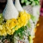 ที่คลุมผ้าไตรดอกไม้สด สีเหลือง (ส่งงานสวนวิชัย หนองแขม กทม 22เมษายน60)