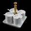 ชุดเครื่องปรุงด้ามไม้ # 4050 ( ครบชุด ) ยี่ห้อ Royal porcelain ( รอยัล พอร์ซเลน )