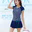 ชุดว่ายน้ำคนอ้วนเสื้อ+กางเกง รอบอก 38-44 รอบเอว 32-38 สะโพก 38-46 นิ้ว ตัวเสื้อยาว 24 นิ้วกางเกงกระโปรงยาว 12 นิ้วค่ะ ผ้าดี งานสวยมากค่ะ