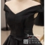 รหัส ชุดราตรีสั้น : BB054 ชุดแซก ชุดราตรี สีดำ ผ้าไหม ไหล่ปาด เรียบหรูเหมาะใส่ออกงานกลางคืน งานคอกเทล