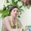 Backdropหลั่งน้ำสังข์ โทนขาวเขียว งานแต่งคุณตั้ม คุณซินดี้