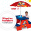 PAW Patrol Picnic Table with Block Baseplate & Cupholders