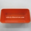 ถ้วยทรงสี่เหลี่ยม 2.5*5 นิ้ว สีส้ม 017-D989-5