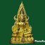รูปเหมือนหล่อ พระพุทธชินราช วัดบวรนิเวศวิหาร กรุงเทพมหานคร ญสส. เนื้อกะหลั่ยทอง ปี 2536