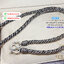 สร้อยคอเงินแท้92.5% สร้อยลายถักรมดำ งาน Handmade-ทำมือ หนัก 4.6 บาทยาว 24 นิ้ว(เนื้อเงินแท้)