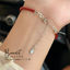 สร้อยข้อมือร้อยปี่เซียะเงินแท้92.5% ร้อยไหมญี่ปุ่น หนา 3.0mm. Free size 6.5-7.5 นิ้ว(เนื้อเงินแท้)