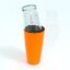 บอสตันเชคเกอร์สีส้ม ( Weighted Shaker ) ขนาด 28 ออนซ์ + ถ้วยผสมพิมพ์สูตร