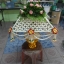คลุมผ้าไตรดอกไม้สด ราคาเบาๆ (ส่งงาน วัดบ้านดาบ อ.นครหลวง จ.อยุธยา)