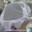 หมวกทรงแก็บด้านหลังเป็นตะข่าย มีระบาย สีขาว 044-TMV-2098
