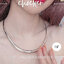 CHOCKER เงินแท้92.5% แบบแข็ง ทรงตัวได้ดี หน้ากว้าง 6 mm. หนัก 2 บาทตัน ยาว 16-18 นิ้ว(งานไทย)