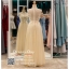 รหัส ชุดราตรียาว : PF004 ชุดแซก ชุดราตรี after party สีครีม แขนกุด ประดับเลื่อมบนชุด มีโบว์น่ารักที่เอว สวยเก๋เหมาะใส่ออกงานกลางคืน งานแต่งงาน