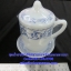 ชุดน้ำชามีฝาปิดและมีจานรอง เนื้อมุกลายลานนา 025-LD-LN70S,ชุดน้ำชา VIP รับแขก